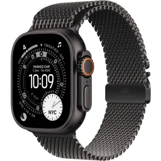 Montre connectée APPLE WATCH 49mm Tit Noir Milanais Ultra 3 M Cellular Reconditionné