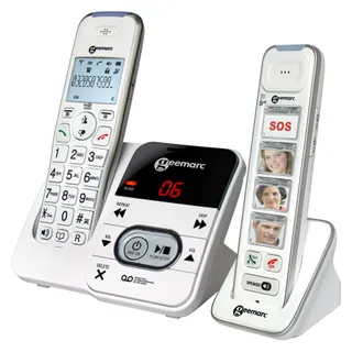Téléphone sans fil GEEMARC Pack Mobility 295 Blanc