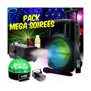 Jeu de lumières MYDEEJAY DJOON 500W USB + Jeux LIGHT + machine à