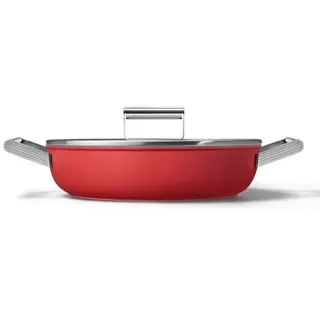 Sauteuse SMEG diam 28 cm tout feux rouge mat