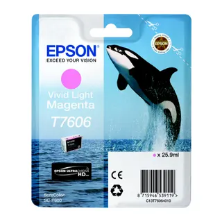 Cartouche d'encre EPSON T7606 magenta clair Orque