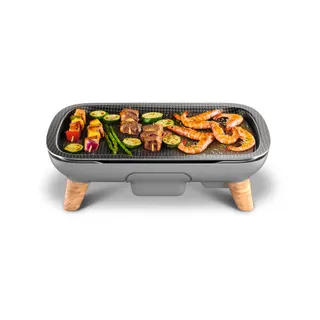 Plancha électrique TEFAL CB658P01 gris à poser, 46x30 cm