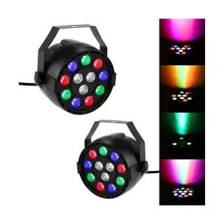 Jeu de lumières PUR LIGHT 2 Jeux lumi type proj PAR LED RGBW 12x1W