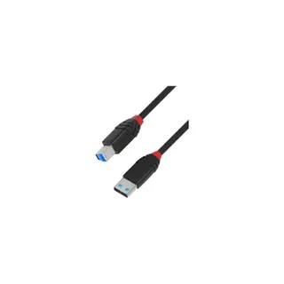 Câble USB LINDY 3.0 imprimante actif  slim