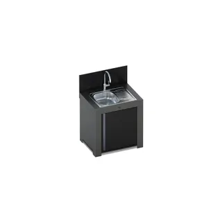 Meuble de cuisine extérieure ENO MODULO avec egouttoir Gris cargo P