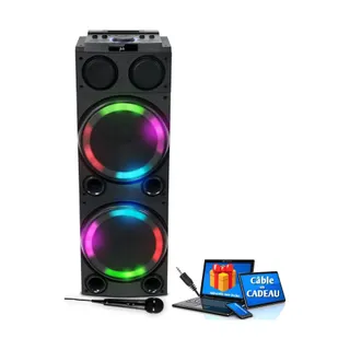 Enceinte sono MUSE M-1982 DJ Sono Party Box  Sono 600W