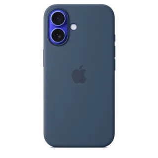 Coque APPLE iPhone 16 MagSafe denim silicone Reconditionné
