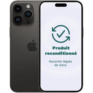 Smartphone APPLE iPhone 14 Pro Max Noir 128Go Excellent État avec Batterie Neuve - Reconditionné