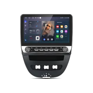 Autoradio connecté JUNSUN pour Peugeot 107 2005-2014 2+64G Carplay