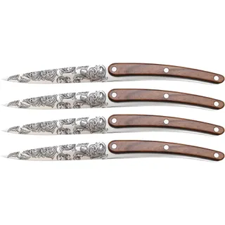 Couteau à steak DEEJO 4 couteaux Restaurant Facon Floréal
