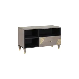 Meuble TV HELLOSHOP26 Meuble TV rectangulaire moderne 80 x 33