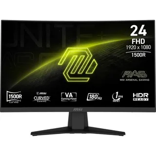 Ecran PC Gamer MSI MAG 244C 24" Incurvé 1500R Full HD 180Hz VA HDR10 Adaptive-Sync