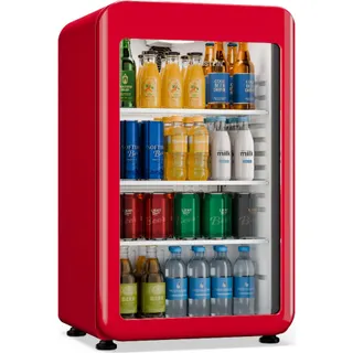 Réfrigérateur 1 porte KLARSTEIN Audrey Evo 72x38cm LED 95W Rouge
