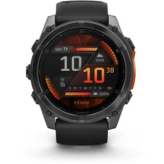Montre sport GARMIN Fenix 8 Multisports GPS AMOLED IP6X BT Wi-Fi 51 mm Noir / Noir