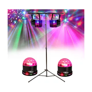 Jeu de lumières FESTISOUND Pack light DJ 4 jeux de lumière + 1 Port