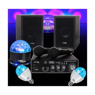 Jeu de lumières IBIZA Pack Karaoké 2x50W STAR2MKII + SUNMAGIC