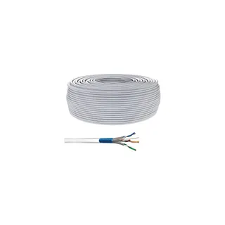 KOMELEC Câble Ethernet RJ45 Cat 6 surblindé 100m