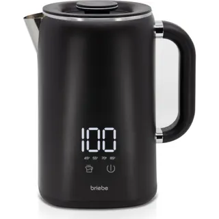 Bouilloire à température réglable BRIEBE eBoil 1,7L Affichage LED KT1175BLK