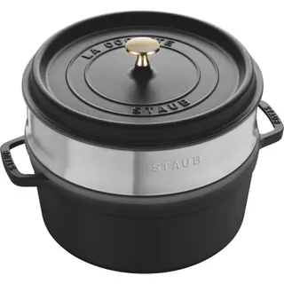 Cocotte ZWILLING 24 cm avec panier vapeur, Fonte