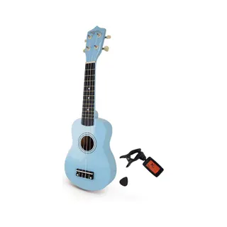 Jeu de lumières JOHNNY BROOKS Kit Ukulélé Bleu + Sacoche + Tuner + Méd