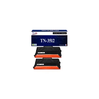 Toner T3AZUR Pour Brother TN3512, TN-3512 (x2)