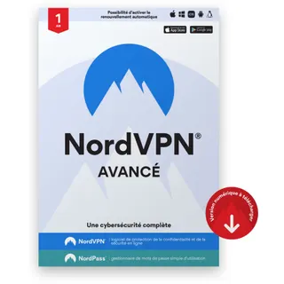 ESD NORDVPN Avancé Pack 1 an de Cybersécurité
