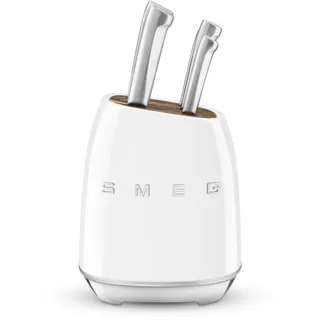 Bloc couteaux SMEG 6 couteaux multi-usage blanc