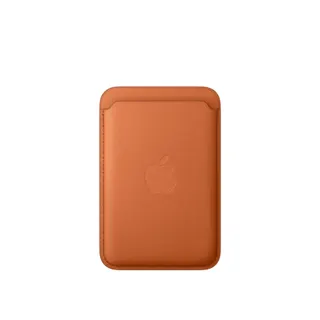 Porte-cartes APPLE MagSafe tissage fin Roux orange