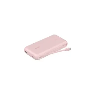 Batterie externe BELKIN 20000 mAh avec cable USB-C intégre pink