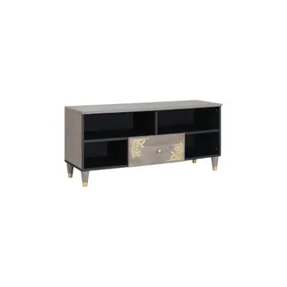 Meuble TV HELLOSHOP26 Meuble TV rectangulaire moderne avec ran