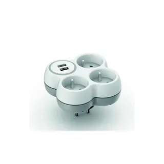 Multiprise ZENITECH 16A + 2 ports USB