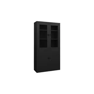 Armoire HELLOSHOP26 Armoire de bureau avec 3 étagères réglab