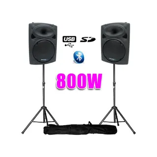 Enceinte sono IBIZA Enceintes amplif 10" 25cm 800W USB/BT