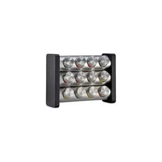 Moulin à vinaigrette KUCHENPROFI Carrousel 12 pièces noire rectangulaire