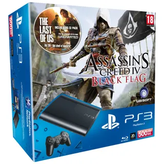 Console SONY PS3 500Go +Assassin's Creed 4+Last of Us Reconditionné