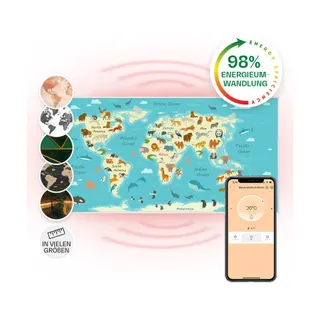 Chauffage électrique KLARSTEIN Wonderwall Air Art carte 120x60cm 700W