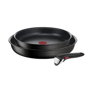 Poêle TEFAL Ingenio Eco Resist 2 poeles et poignée L3979102