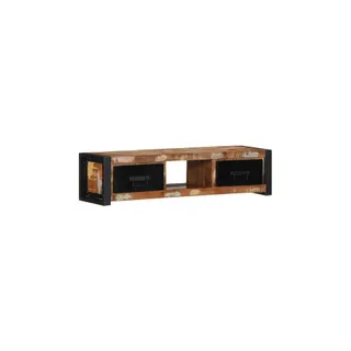Meuble TV HELLOSHOP26 Meuble TV espace de rangement 100 x 30 x