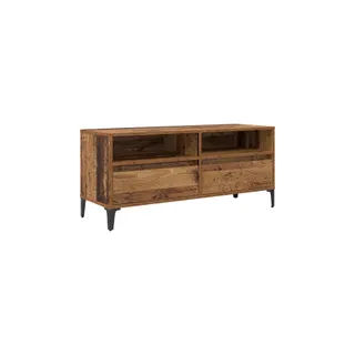 Meuble TV HELLOSHOP26 Meuble TV avec tiroir rustique pratique