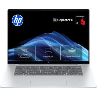 Ordinateur portable HP OmniBook 5 16-bf0005nf 16 pouces OLED Snapdragon X 16 Go RAM LPDDR5x SSD 512 Go Copilot+PC