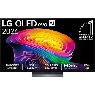 TV OLED LG 65C6 (2026) 65" (164 cm) 4K Ultra HD - Expérience Cinéma & Gaming, 120Hz, Smart TV