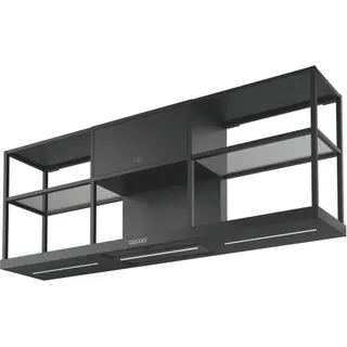 Hotte décorative murale ROBLIN PARTITION 600 NOIR MAT
