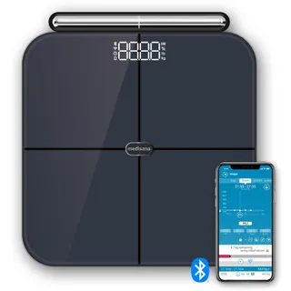 Pèse personne connecté MEDISANA BS 850 analyse corporelle - 8 électrodes