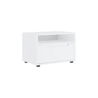 Meuble TV HELLOSHOP26 Meuble TV moderne gain de place avec tir