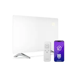 Chauffage infra-rouge KLARSTEIN Wonderglass 720W Smart App 14m² Blanc