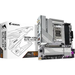 Carte mère GIGABYTE B650M A ELITE AX ICE
