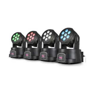Jeu de lumières LYTOR Pack de 4 RGBW 7x12w Lyre Wash 84W QUAD