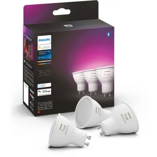 Pack PHILIPS HUE W&C GU10 4.3W x3