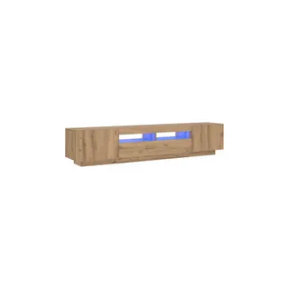 Meuble TV HELLOSHOP26 Meuble TV avec lumières LED design moder