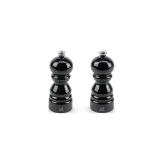 Duo moulins à poivre et sel PEUGEOT Paris Bois Laqué Noir 12cm